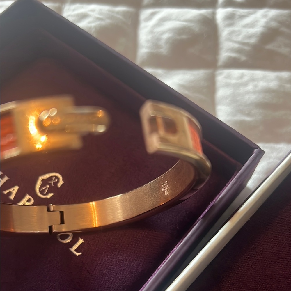Charriol Gold Bangle Bracelet - Picture 9 of 15